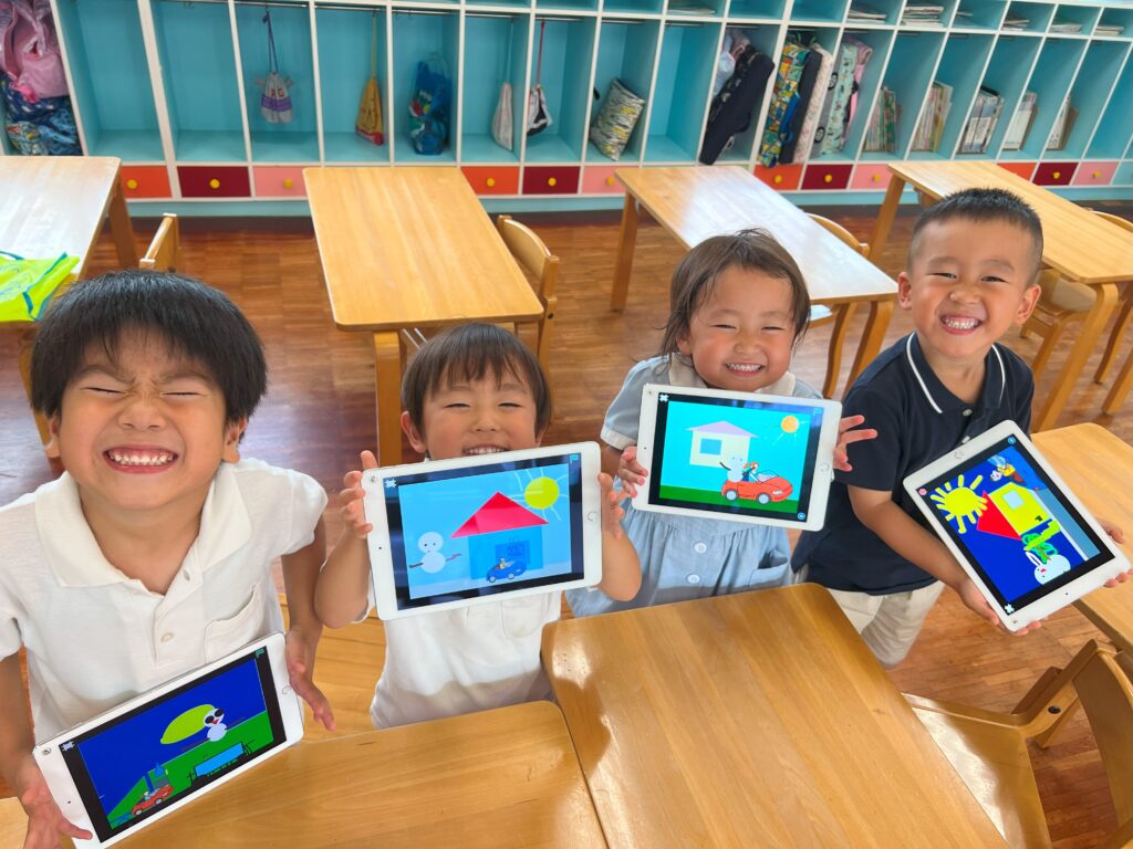富士幼稚園プログラミング授業風景