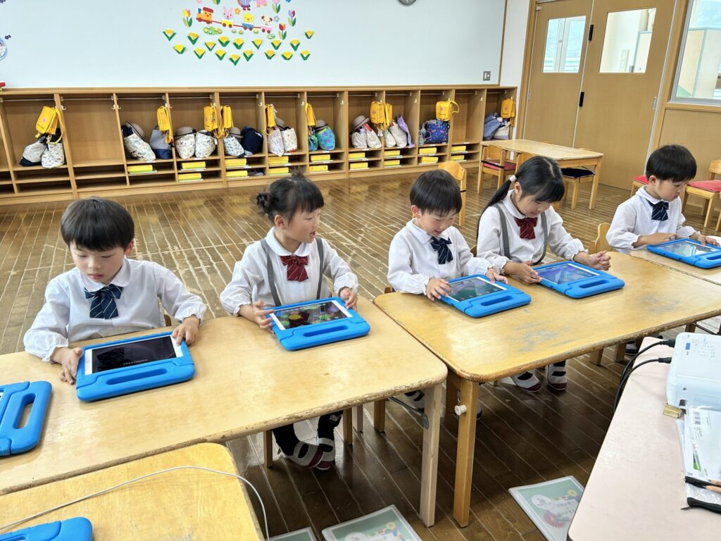 甲府みなみ幼稚園レッスン風景