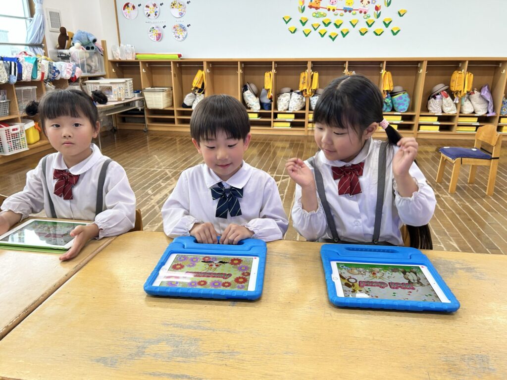 甲府みなみ幼稚園レッスン風景